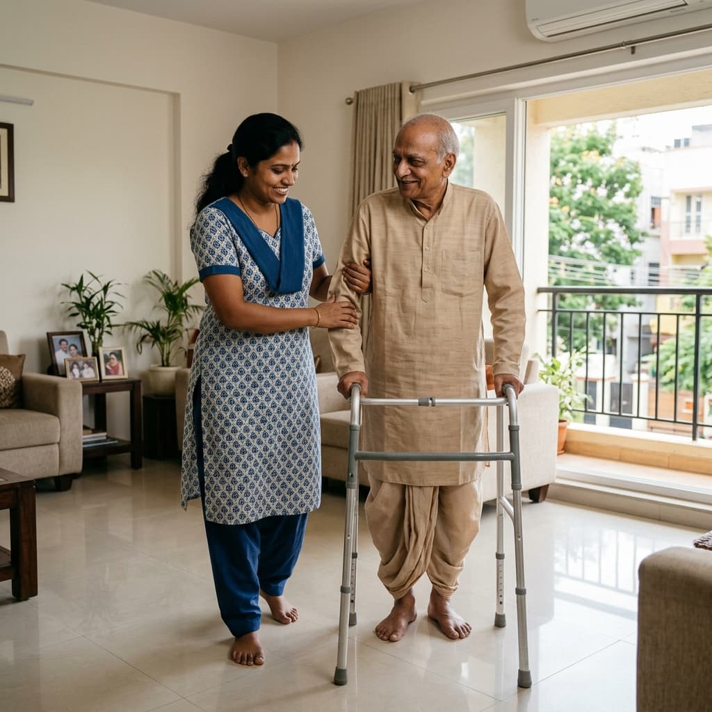 Professional elderly care at home in Delhi/NCR